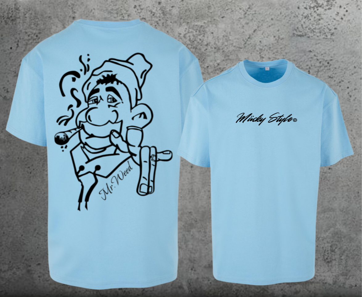 Mr.Weed Oversize Shirt Backprint
