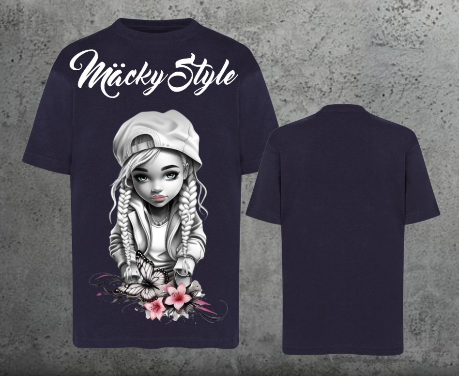 Flower Big Girl Kids Shirt Unisex