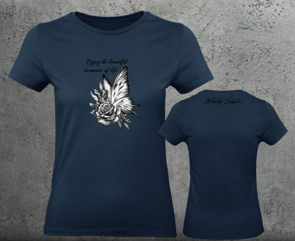 Butterfly Woman Shirt Front