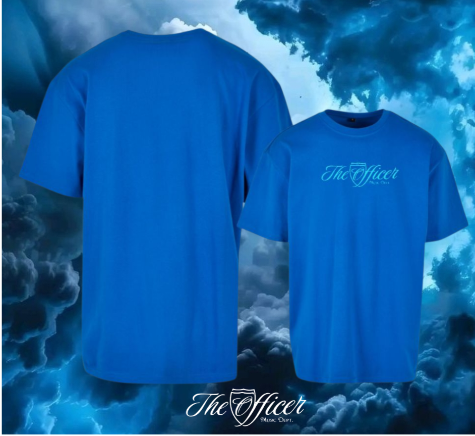 The Officer Schriftzug Oversize Shirt Frontprint