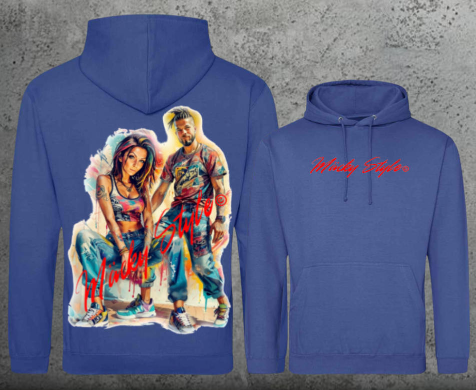 Die Macher Bunt Hoodie Unisex Backprint