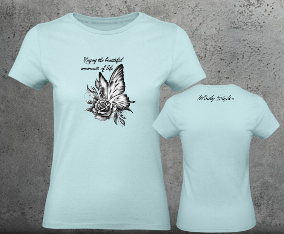Butterfly Woman Shirt Front