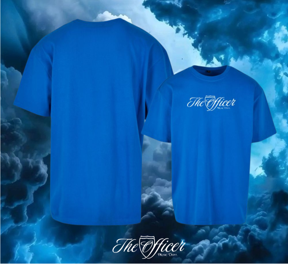 The Officer Schriftzug Oversize Shirt Frontprint