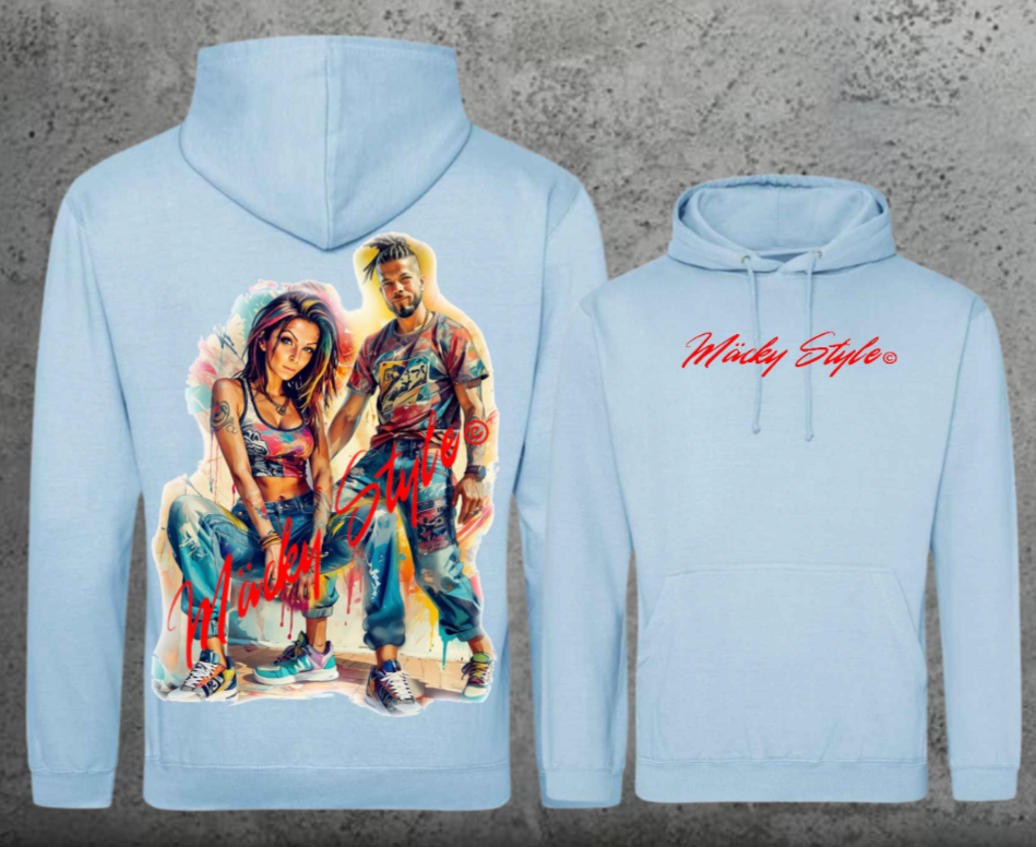 Die Macher Bunt Hoodie Unisex Backprint