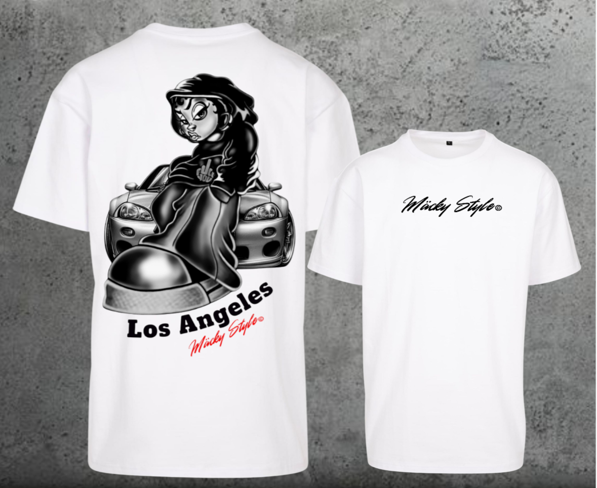 LA cool Oversize Shirt Backprint