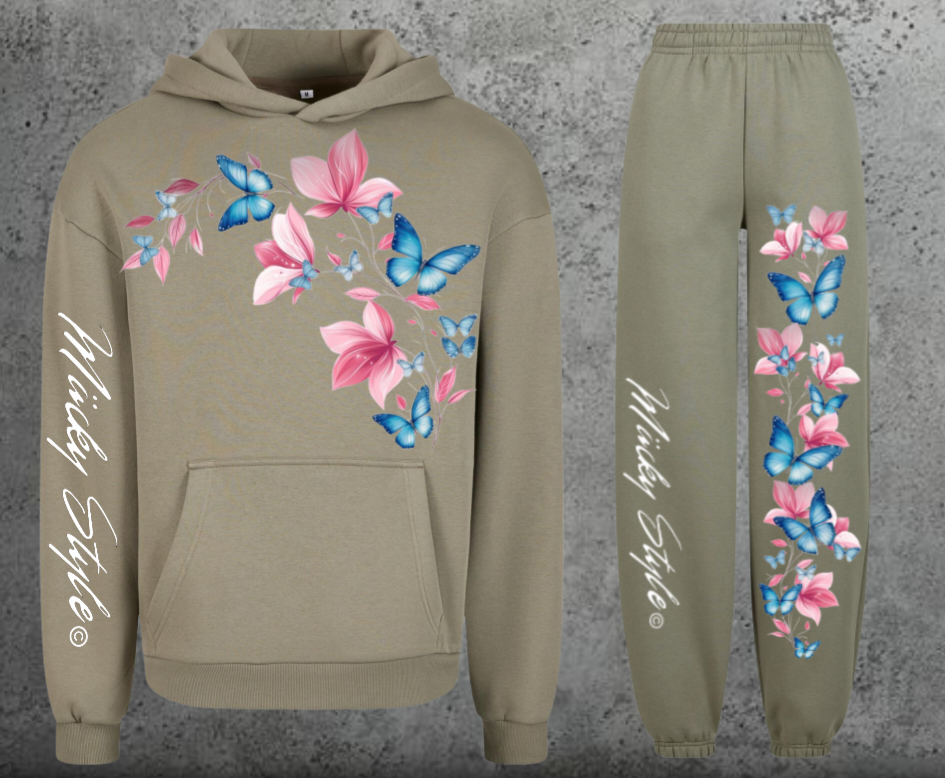 Flower Mix Woman Jogger Frontprint