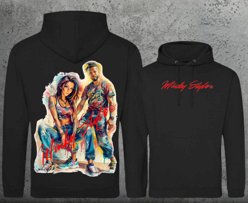 Die Macher Bunt Hoodie Unisex Backprint