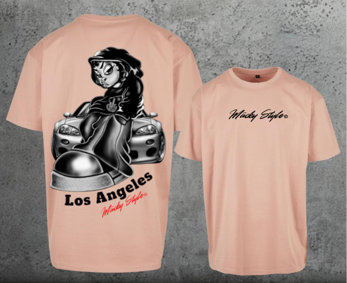 LA cool Oversize Shirt Backprint