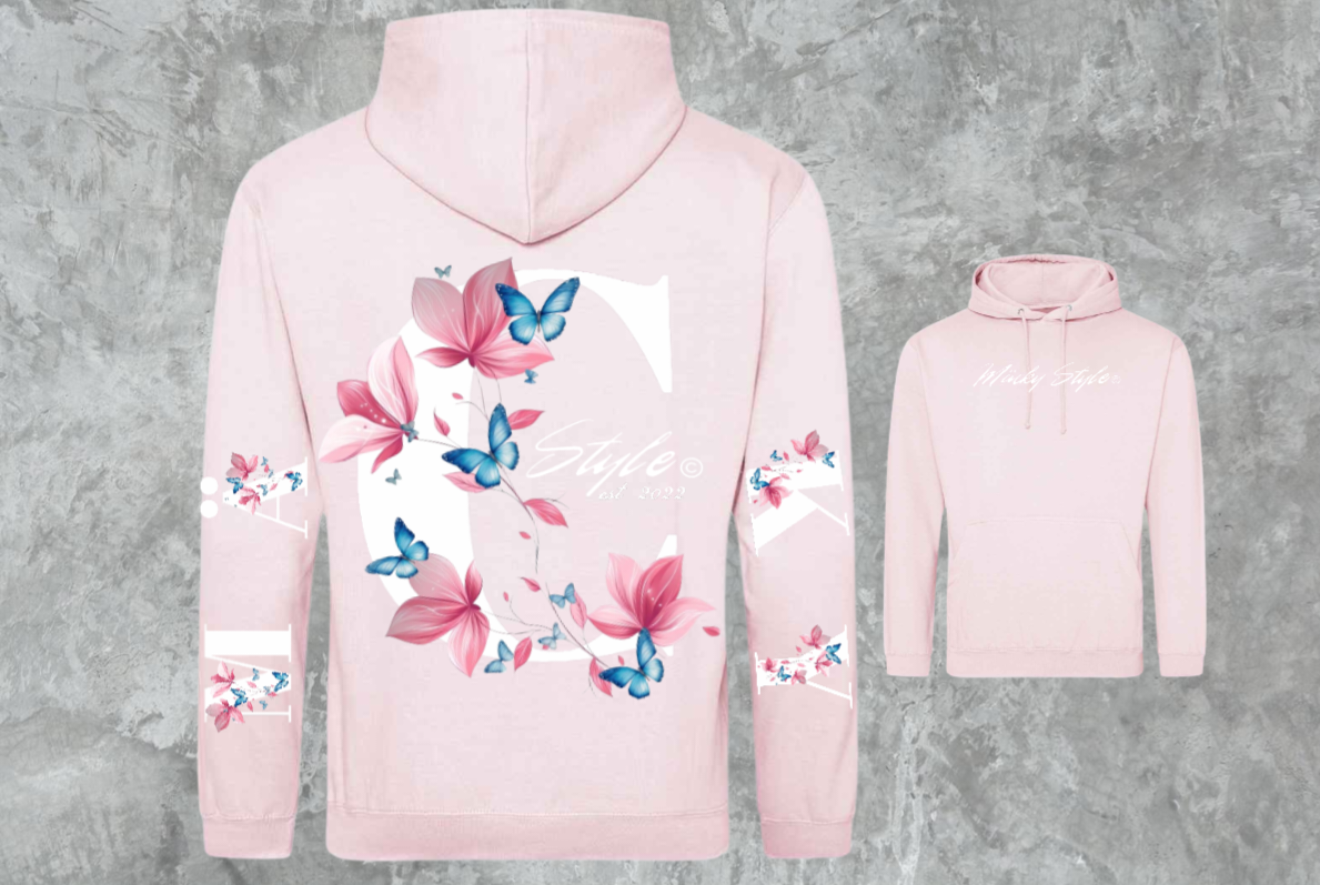 Mäcky Flower Hoodie Unisex Backprint