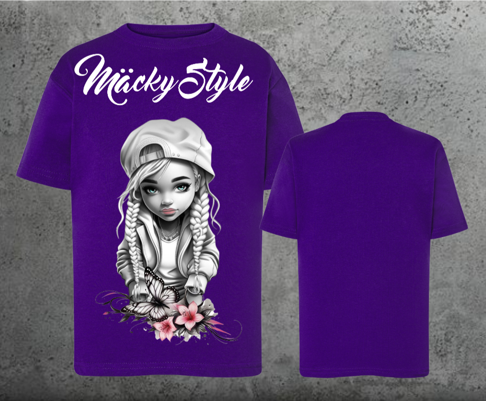 Flower Big Girl Kids Shirt Unisex