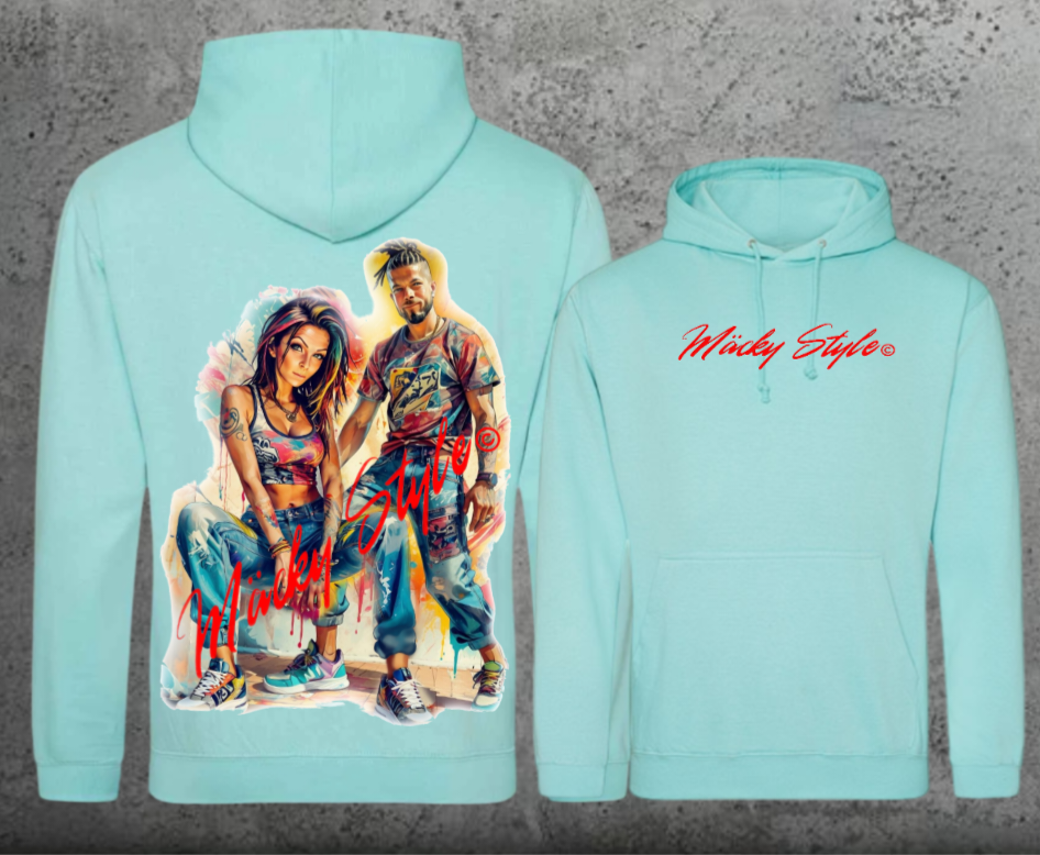 Die Macher Bunt Hoodie Unisex Backprint