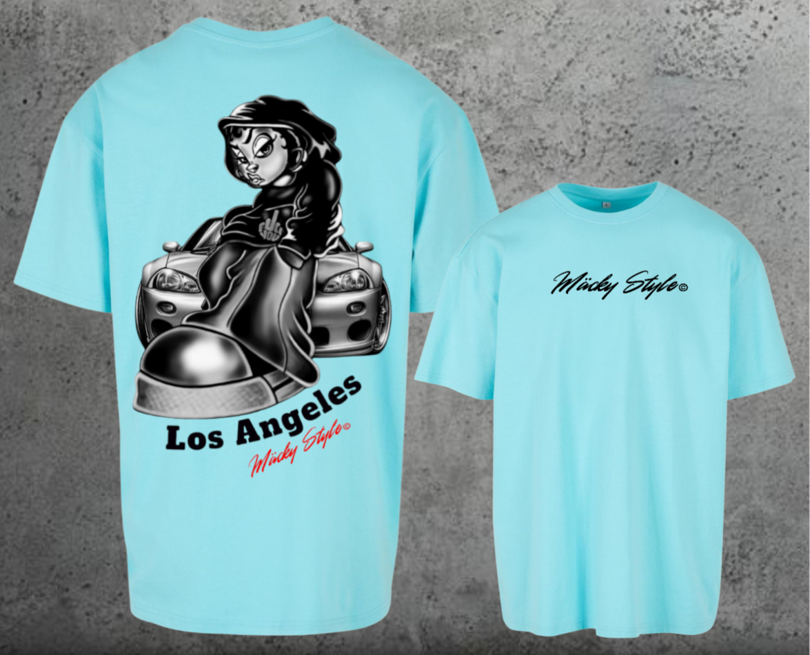 LA cool Oversize Shirt Backprint