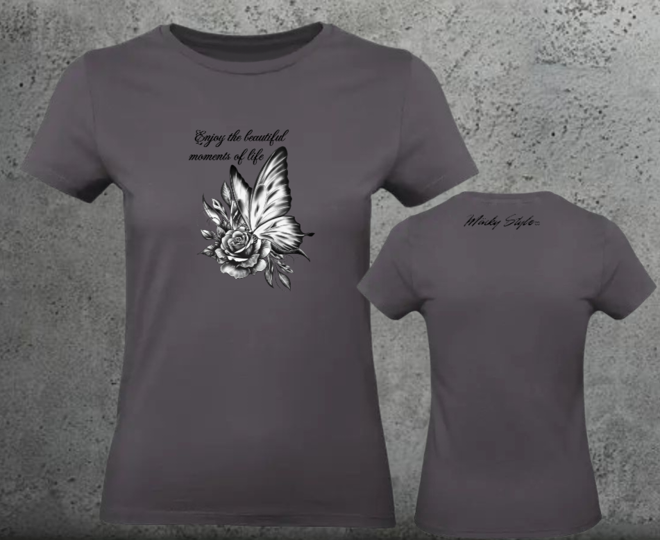 Butterfly Woman Shirt Front