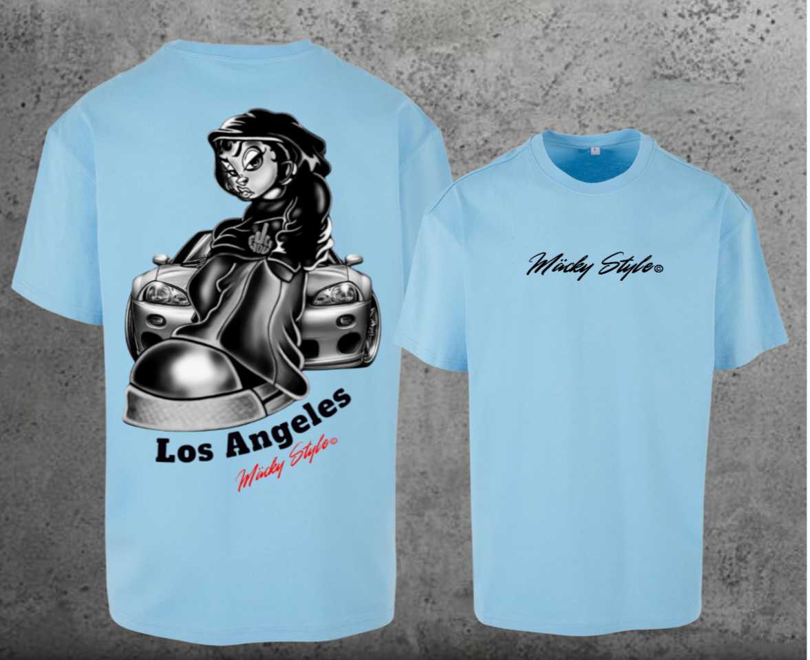 LA cool Oversize Shirt Backprint