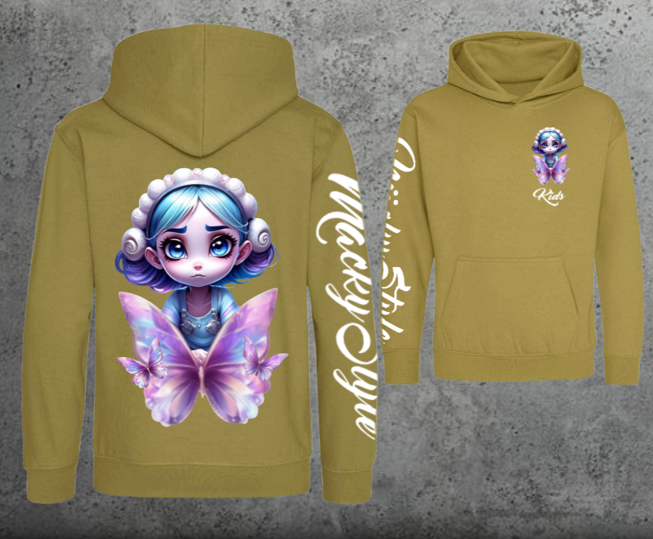 Butterfly-Fee Kids Hoodie Unisex