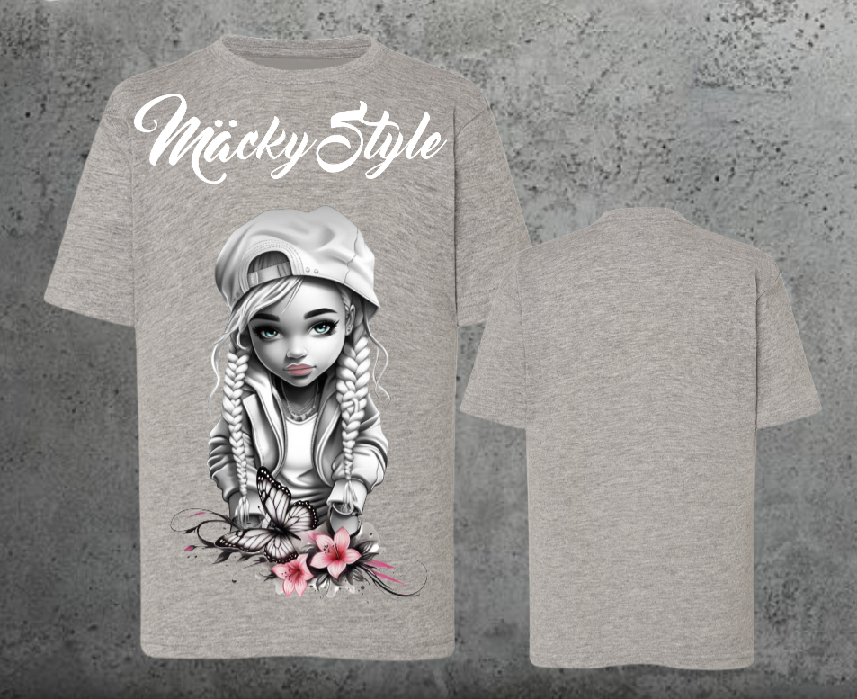 Flower Big Girl Kids Shirt Unisex