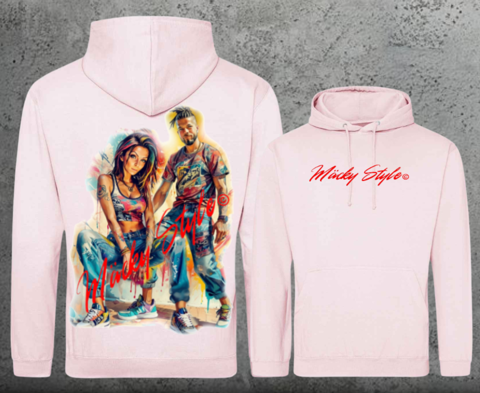 Die Macher Bunt Hoodie Unisex Backprint