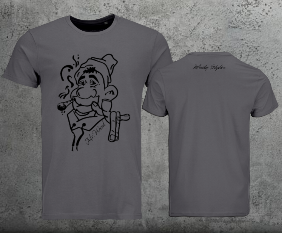 Mr.Weed Men Shirt Frontprint