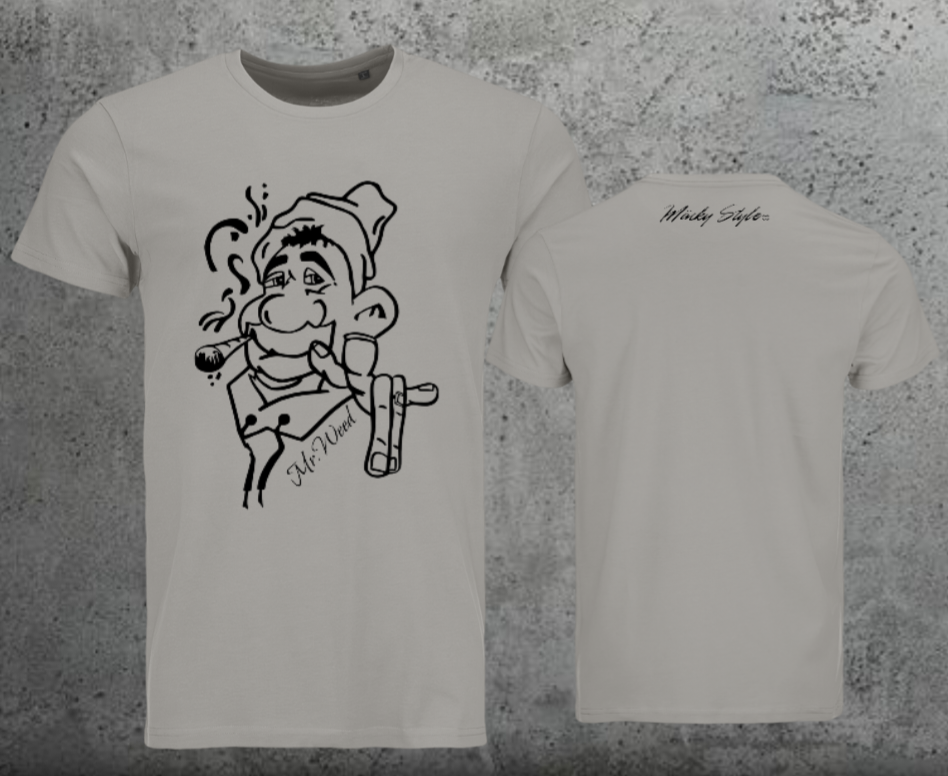 Mr.Weed Men Shirt Frontprint