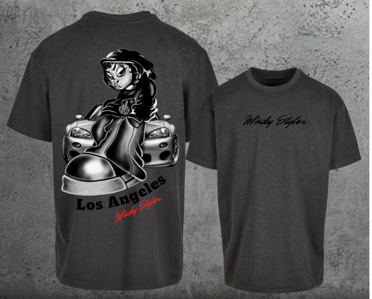 LA cool Oversize Shirt Backprint