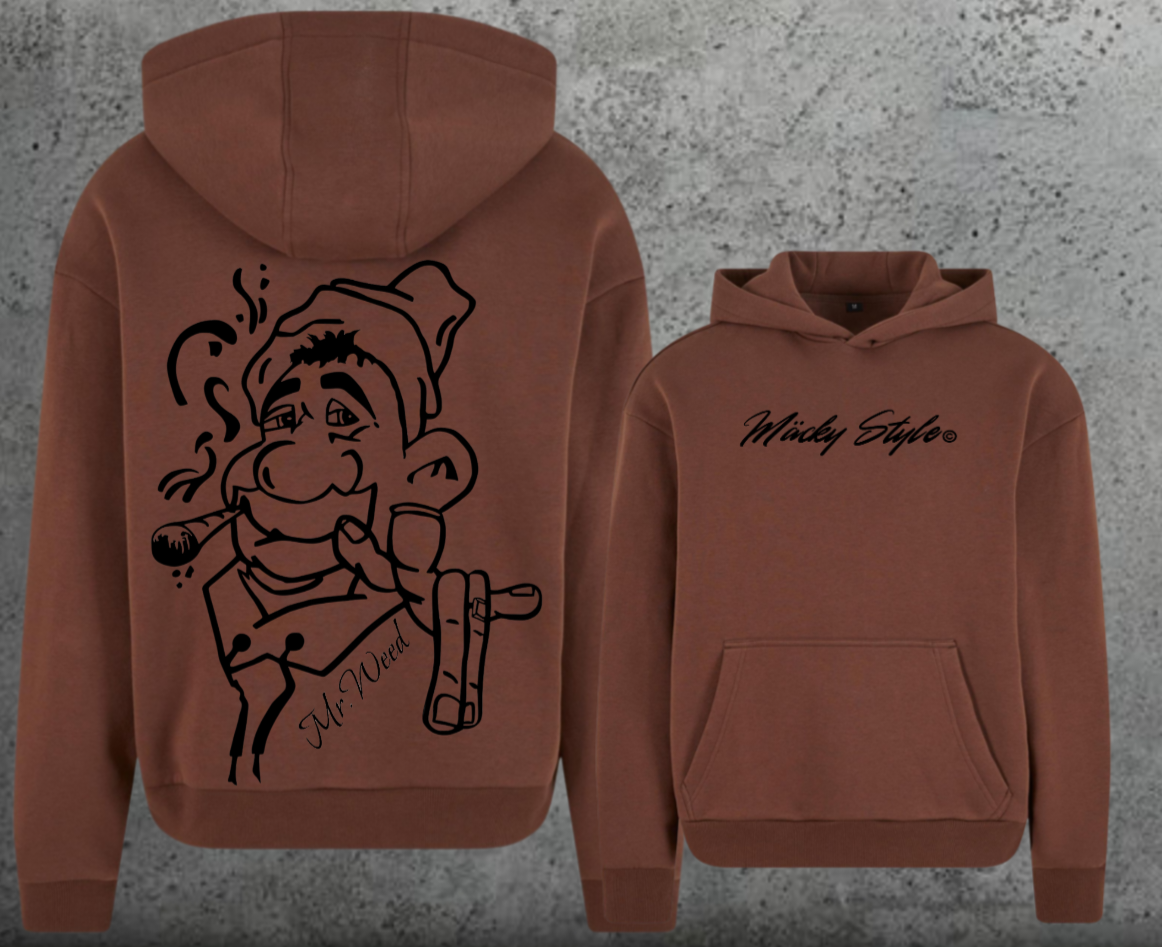 Mr. Weed Hoodie Soft Backprint