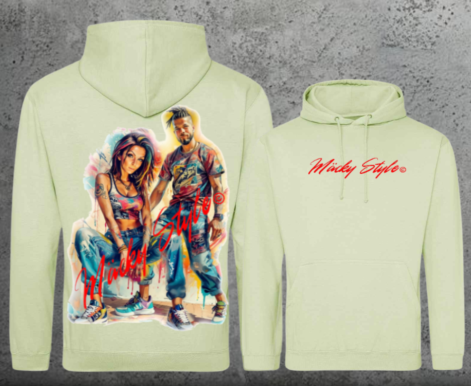 Die Macher Bunt Hoodie Unisex Backprint
