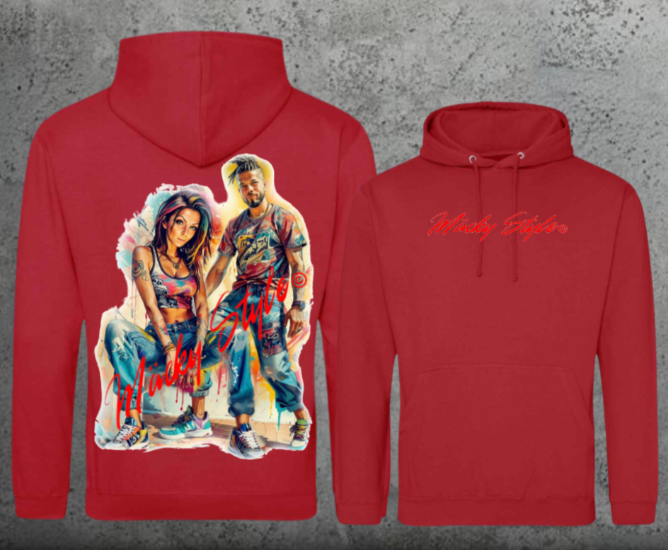 Die Macher Bunt Hoodie Unisex Backprint