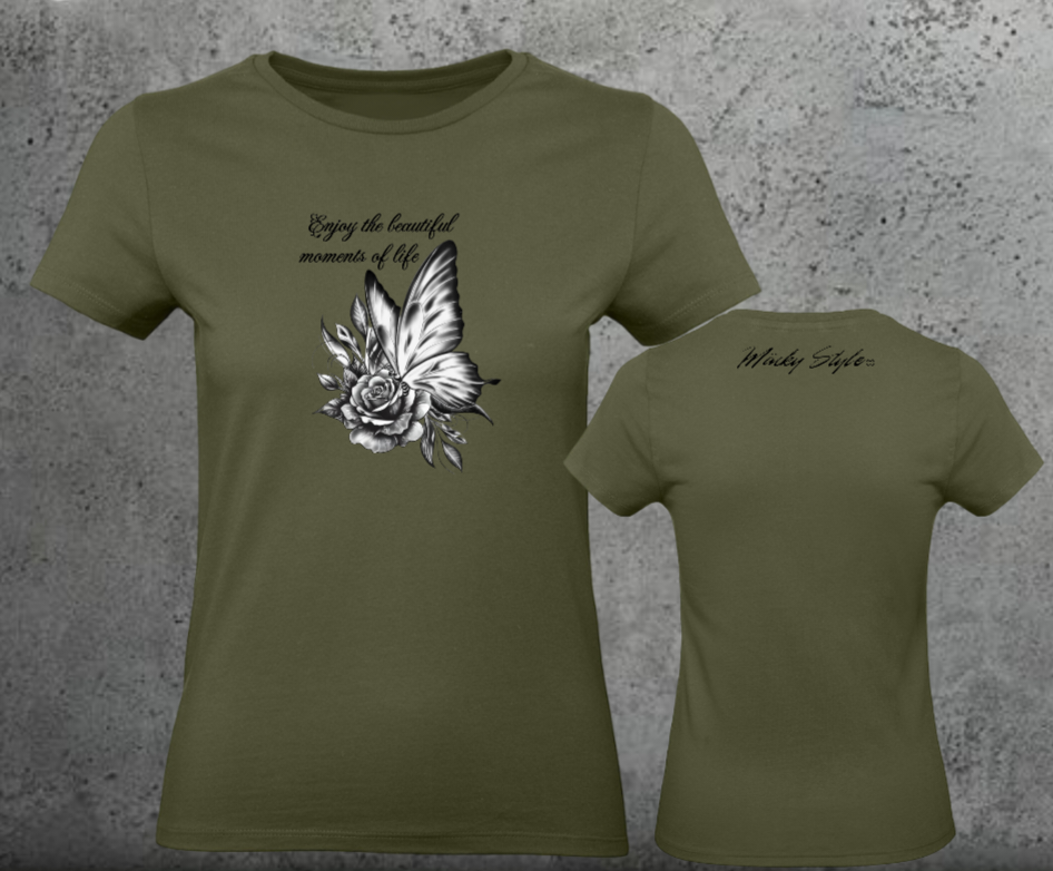 Butterfly Woman Shirt Front
