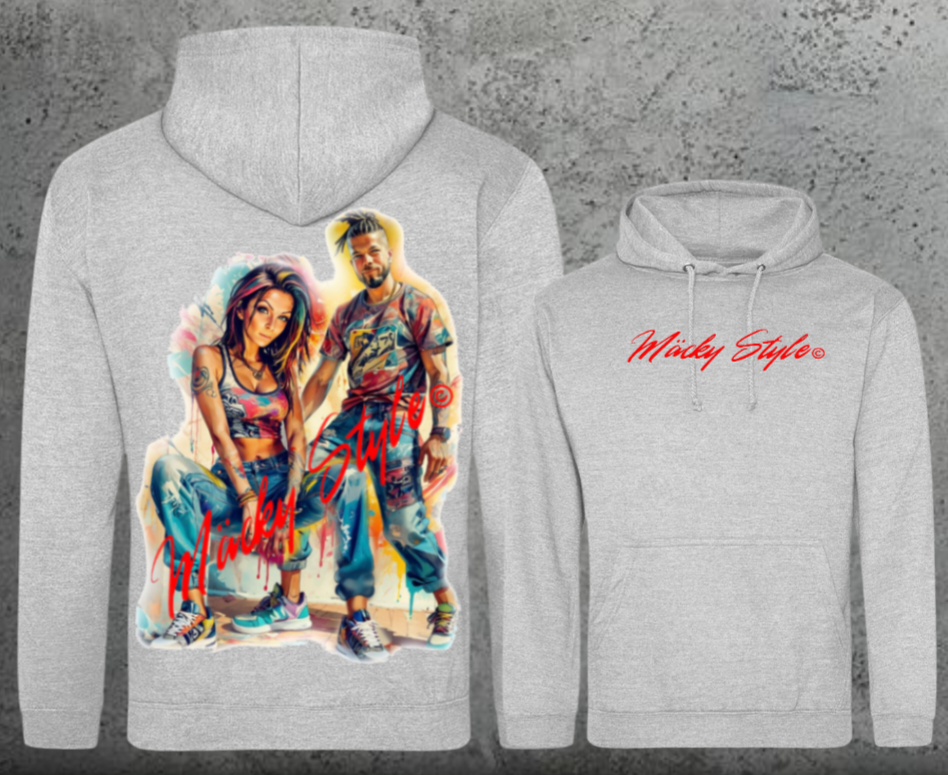 Die Macher Bunt Hoodie Unisex Backprint