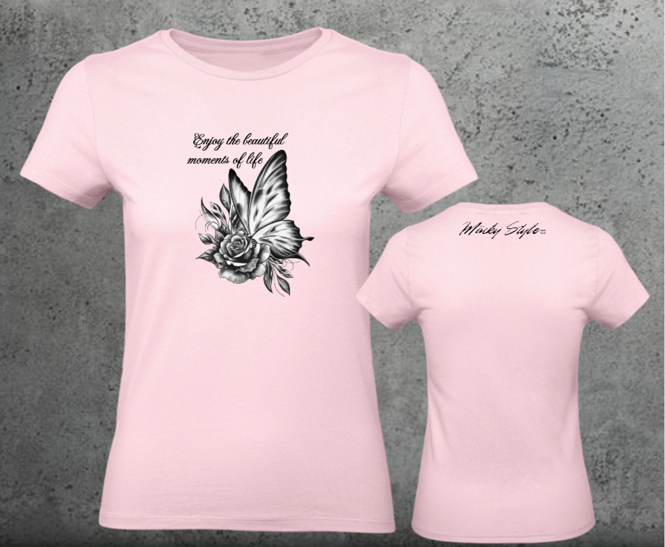 Butterfly Woman Shirt Front
