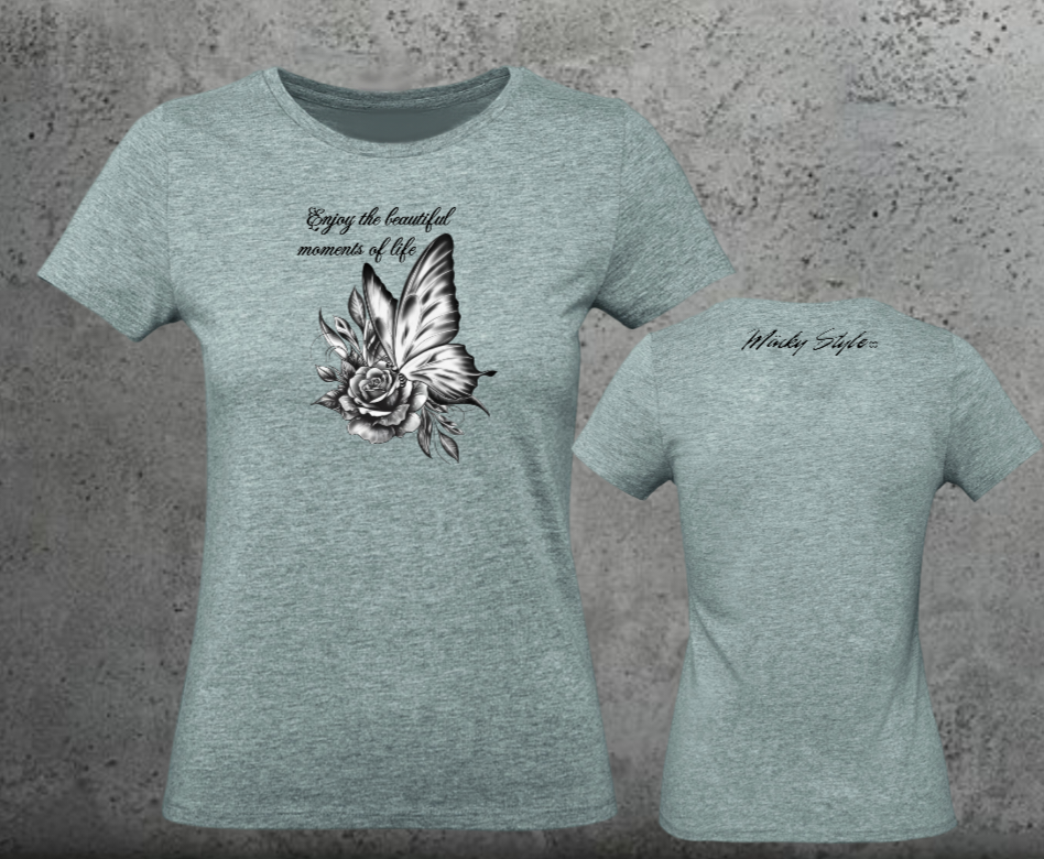 Butterfly Woman Shirt Front