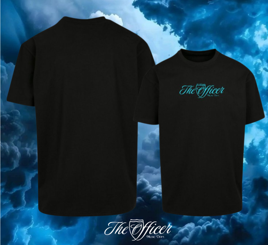 The Officer Schriftzug Oversize Shirt Frontprint