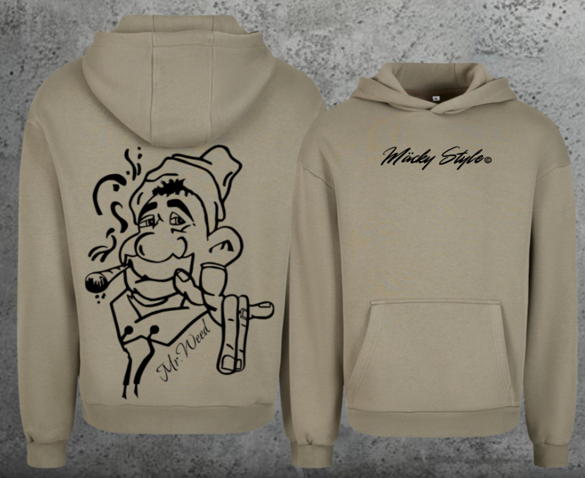 Mr. Weed Hoodie Soft Backprint