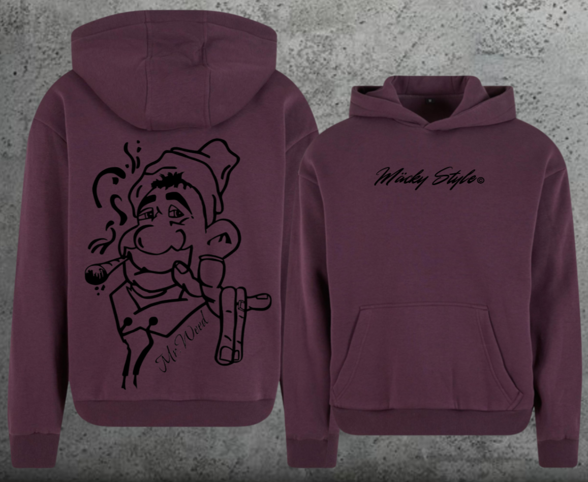Mr. Weed Hoodie Soft Backprint