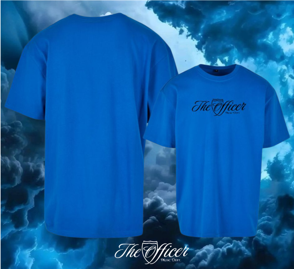 The Officer Schriftzug Oversize Shirt Frontprint