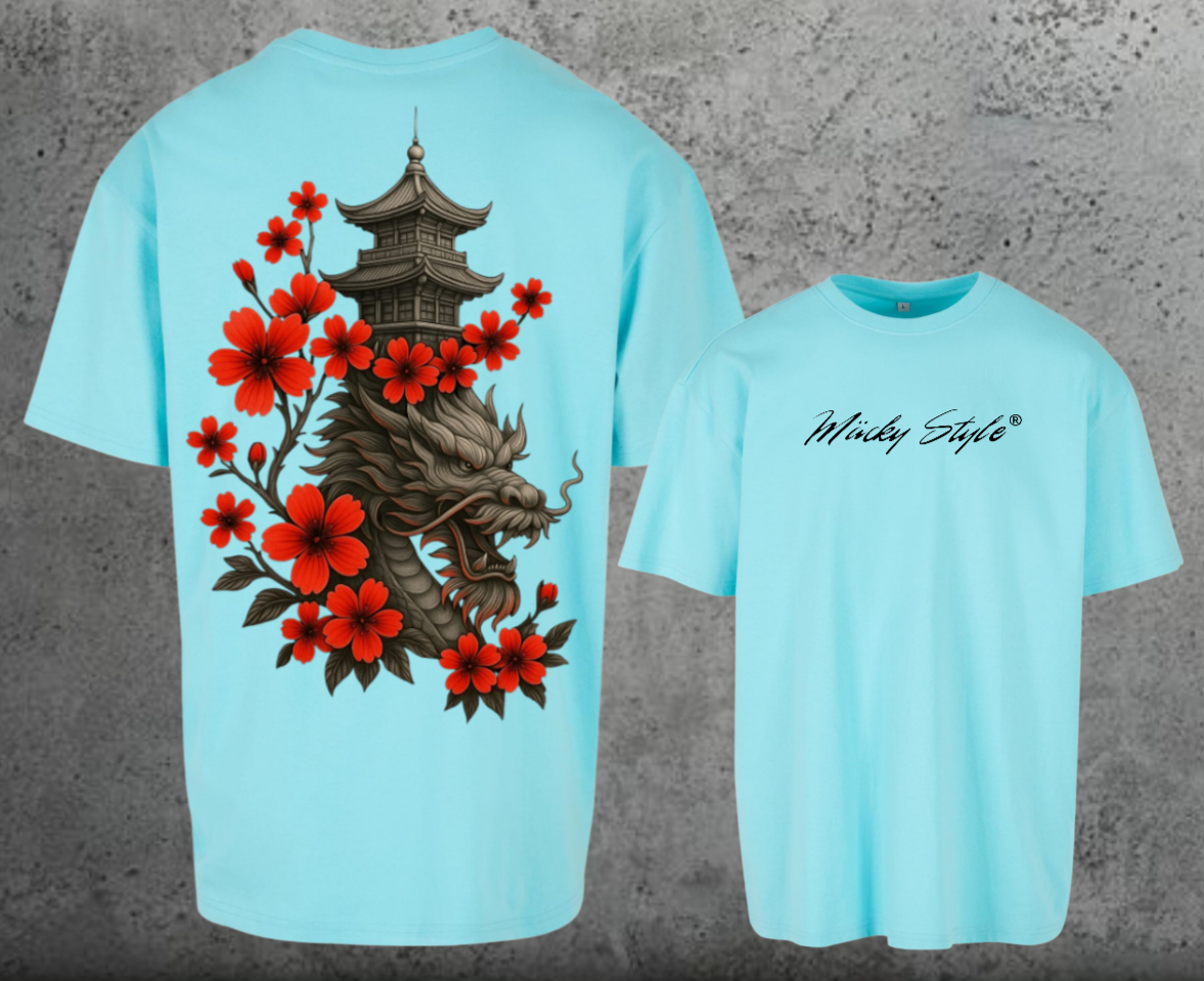 Drachen Oversize Shirt Backprint