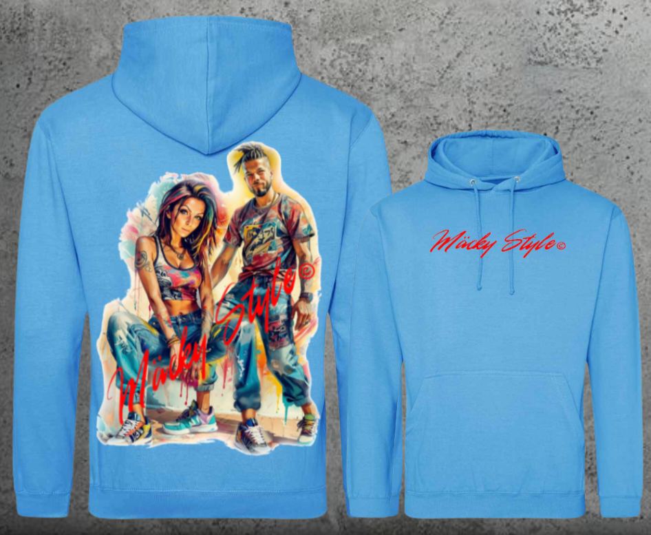 Die Macher Bunt Hoodie Unisex Backprint