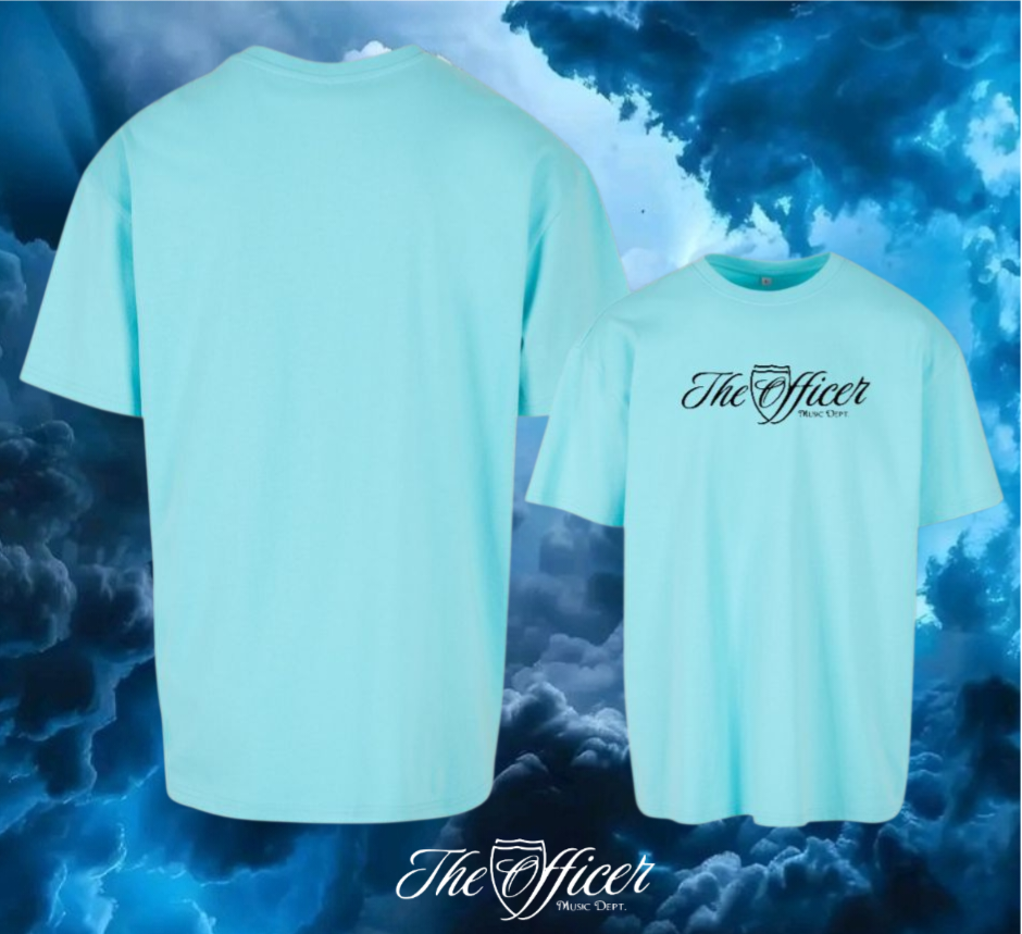 The Officer Schriftzug Oversize Shirt Frontprint