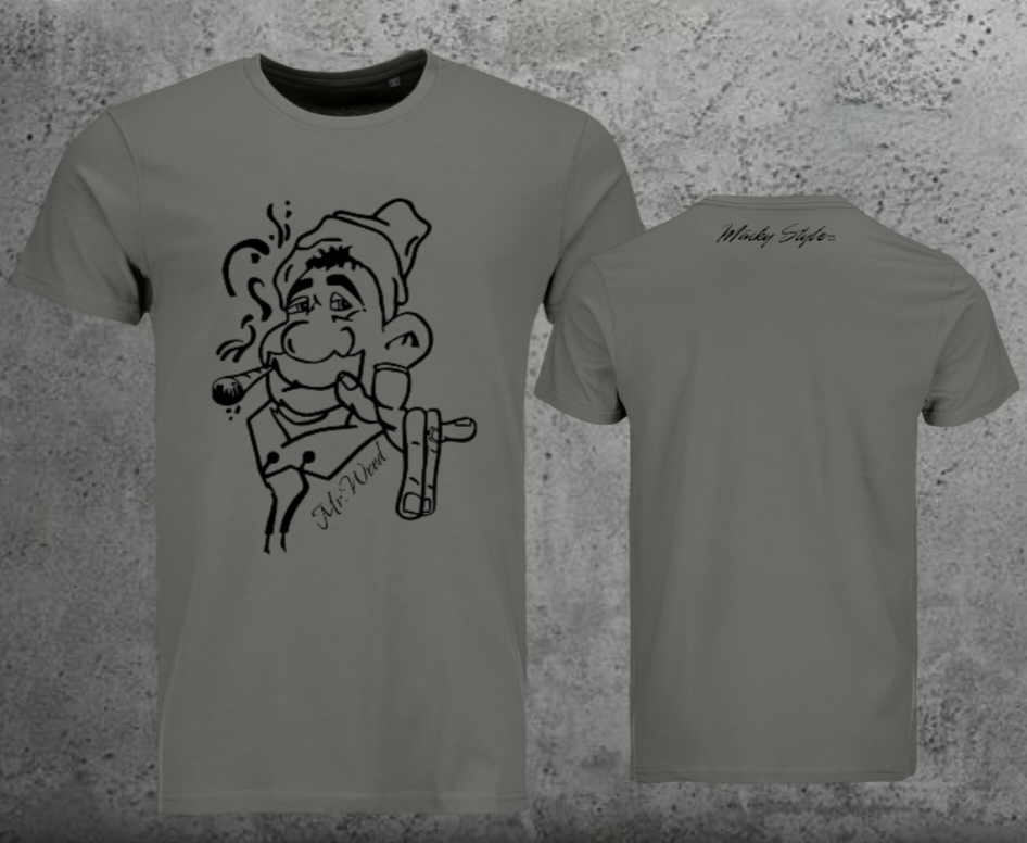 Mr.Weed Men Shirt Frontprint