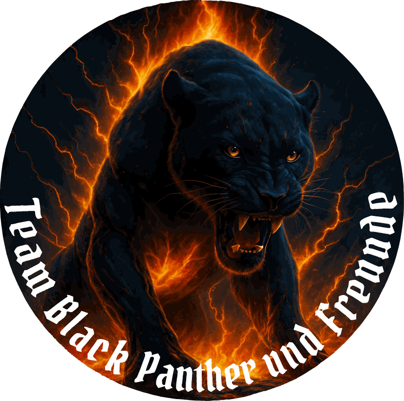 Personalisiertes Hoodie Team Black Panther