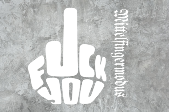FuckYou - Mittelfingermodus Weiss