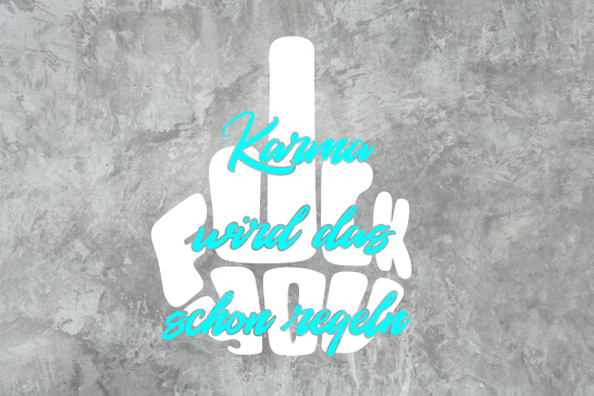 FuckYou Karma (Weiss/Türkis)