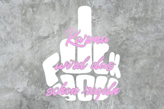 FuckYou Karma (Weiss/Rosa)