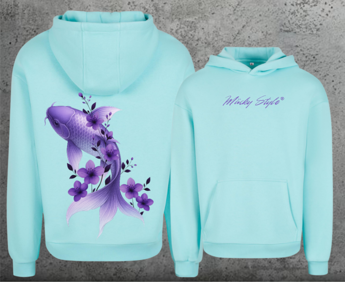 Koi Lila Hoodie Soft Backprint