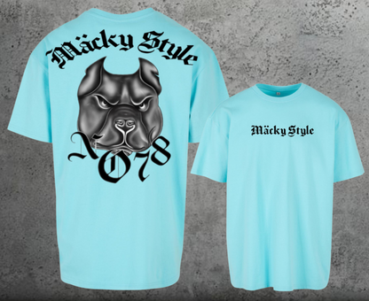 Camicia oversize No78 con stampa sul retro