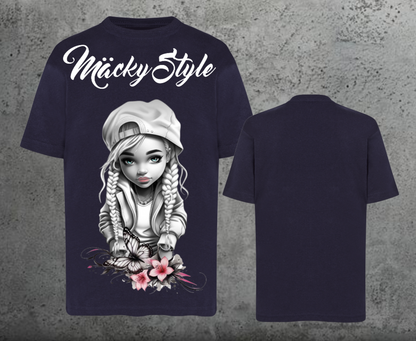 Flower Big Girl Kids Shirt Unisex