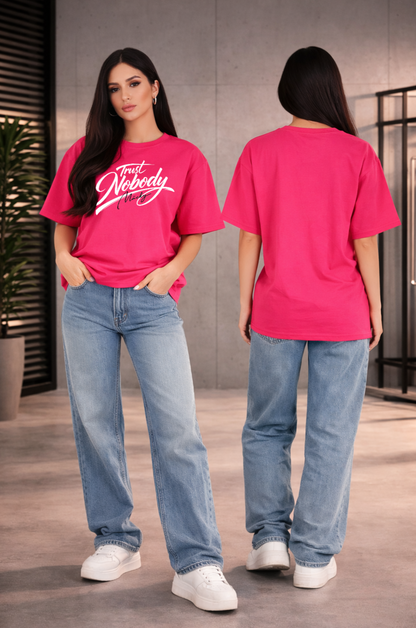 Trust Nobody Oversize Shirt Frontprint Unisex