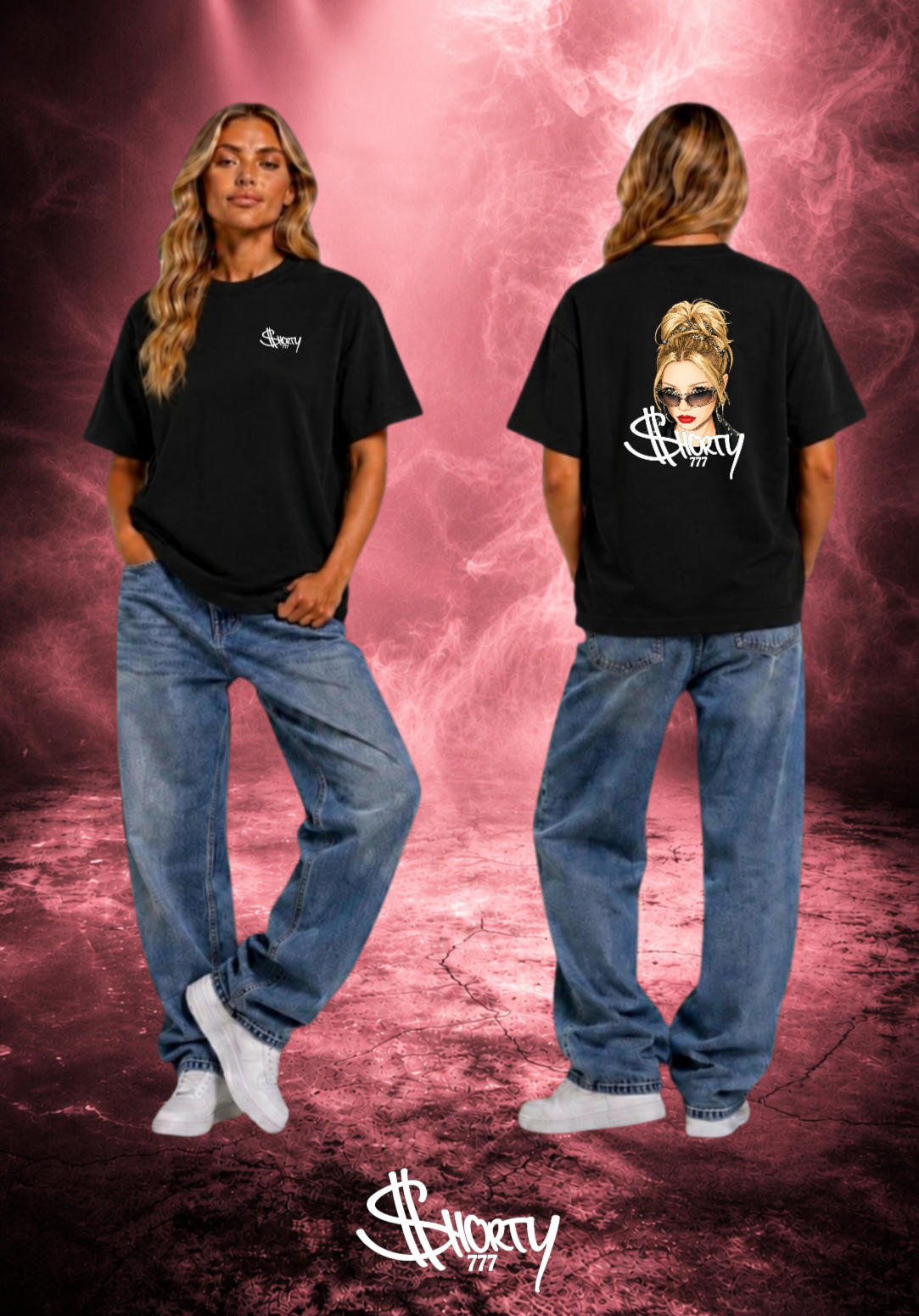 Shorty777 Oversize Shirt Backprint