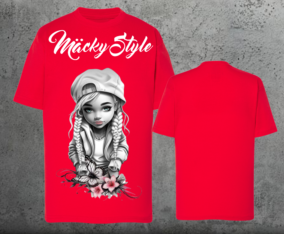 Flower Big Girl Kids Shirt Unisex