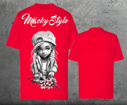 Flower Big Girl Kids Shirt Unisex